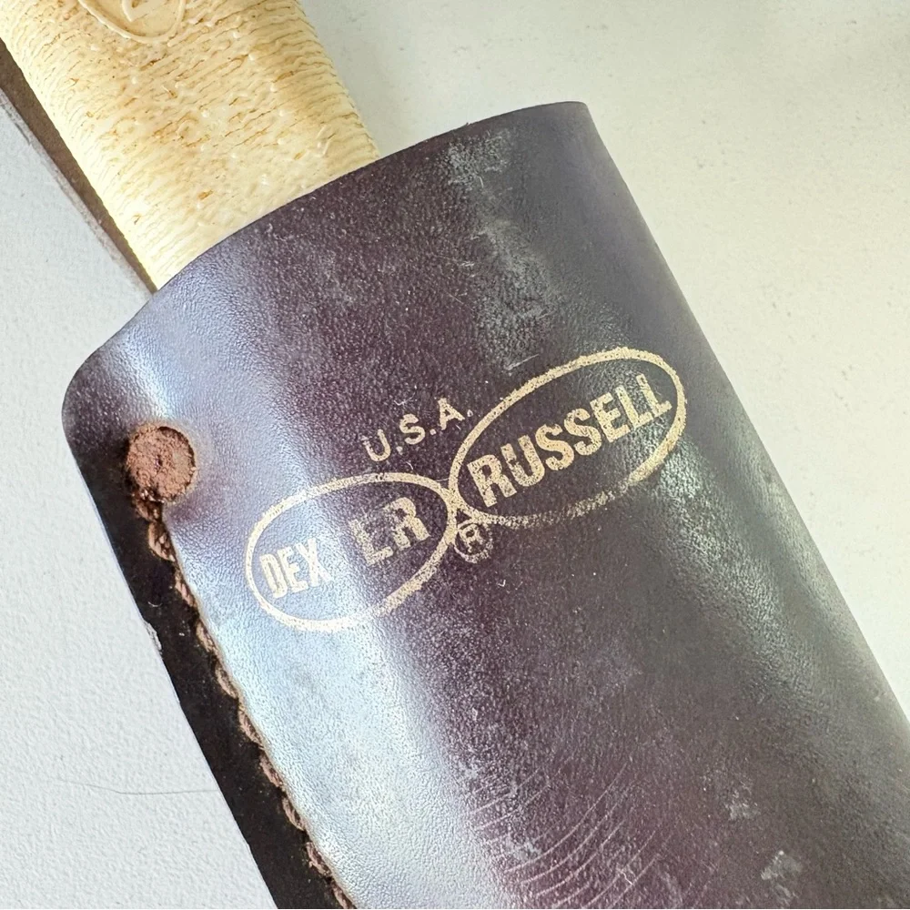 Dexter-Russell Fillet Knife S133N-7 7” Blade with Leather Sheath Made in USA